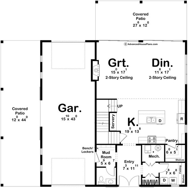 Home Plan - Barndominium Floor Plan - Main Floor Plan #455-625