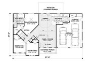 Craftsman Style House Plan - 3 Beds 2 Baths 1399 Sq/Ft Plan #56-618 