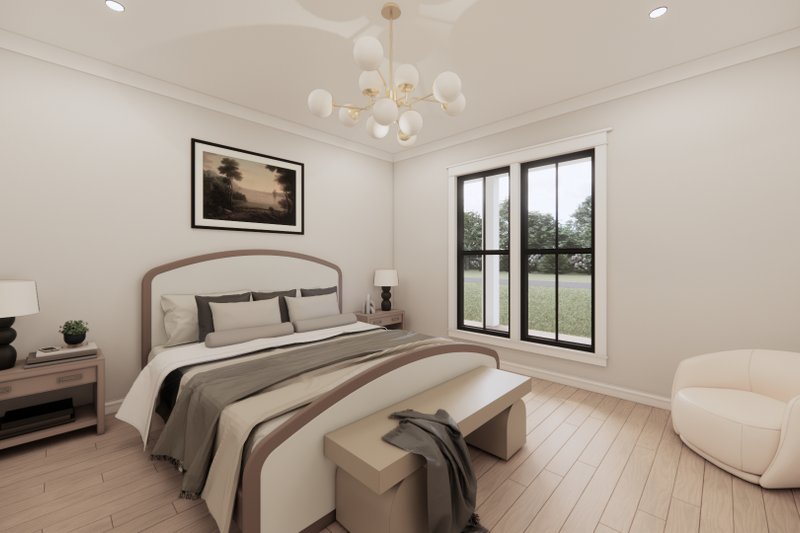 House Blueprint - Interior - Master Bedroom 1 for Farmhouse House Plan #1074-44 - 3 bed, 2.5 bath