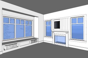 Interior - Other 2 for Craftsman House Plan #528-1 - 2 bed, 2 bath