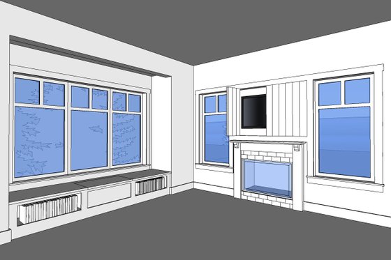 Interior - Other 2 for Craftsman House Plan #528-1 - 2 bed, 2 bath