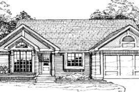 Exterior - Other Elevation for Ranch House Plan #320-118 - 3 bed, 2 bath