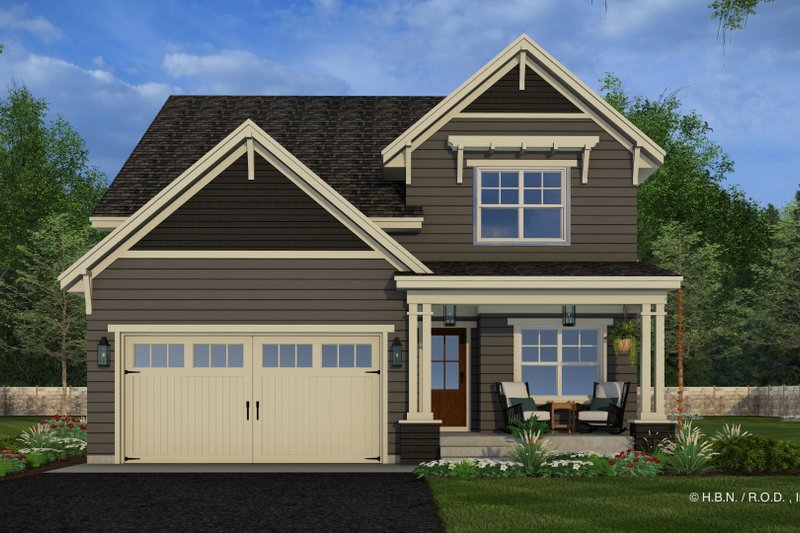 Home Plan - Exterior - Front Elevation 4 for Craftsman House Plan #51-1344 - 3 bed, 2.5 bath