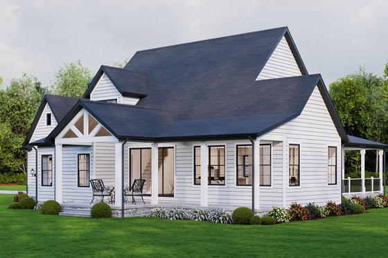 Exterior - Front Elevation 6 for Farmhouse House Plan #1089-24 - 3 bed, 2.5 bath