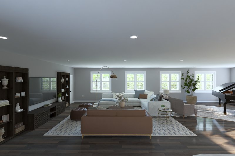 House Design - Interior - Family Room for Barndominium House Plan #1060-424 - 3 bed, 2.5 bath