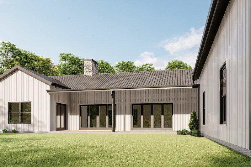 Dream House Plan - Exterior - Other Elevation for Barndominium House Plan #1092-42 - 4 bed, 2.5 bath
