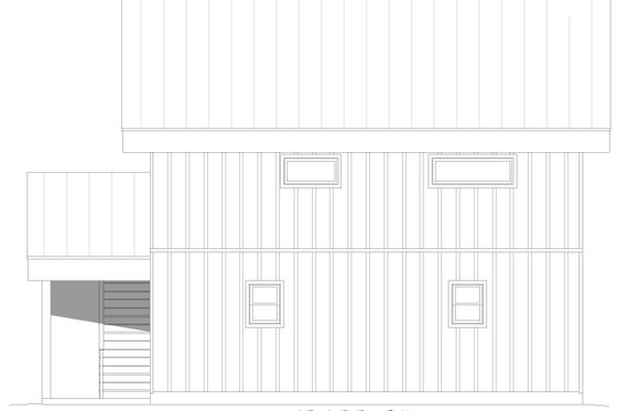 Exterior - Rear Elevation 1 for Contemporary House Plan #932-1374 - 1 bed, 1 bath