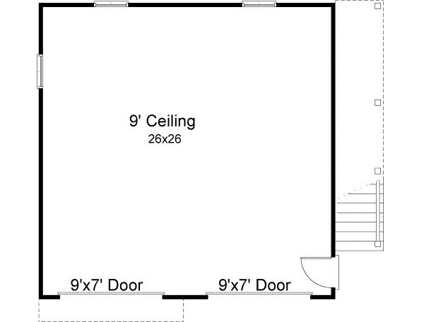 Home Plan - Traditional Floor Plan - Main Floor Plan #22-461