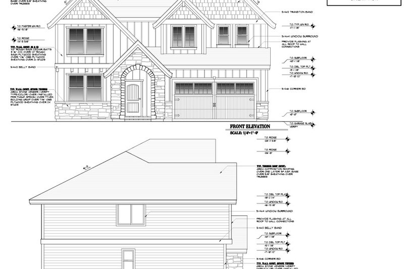 House Design - Exterior - Other Elevation for Craftsman House Plan #53-673 - 5 bed, 2.5 bath