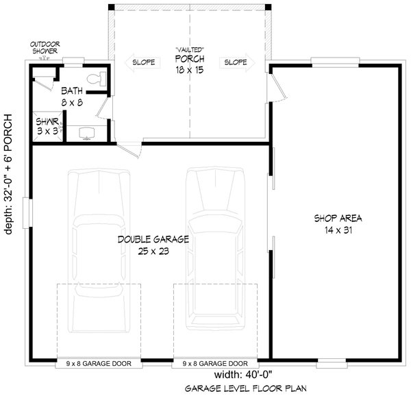 Country Floor Plan - Main Floor Plan #932-1271