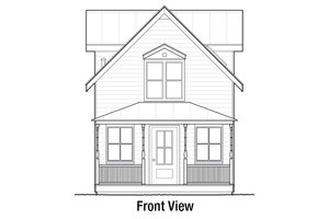 Exterior - Front Elevation 3 for Cottage House Plan #915-6 - 3 bed, 1.5 bath