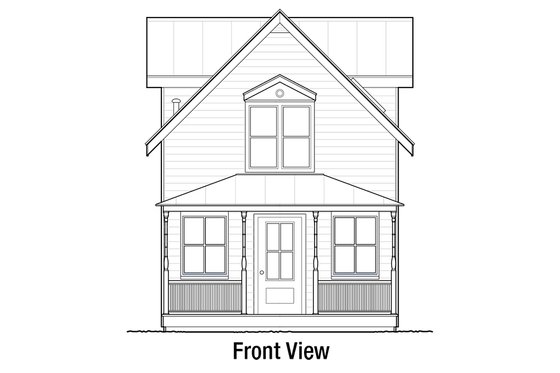 Exterior - Front Elevation 3 for Cottage House Plan #915-6 - 3 bed, 1.5 bath