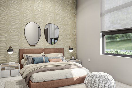 Interior - Bedroom for Modern House Plan #455-547 - 3 bed, 2 bath