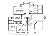 European Style House Plan - 4 Beds 3.5 Baths 3501 Sq/Ft Plan #67-599 