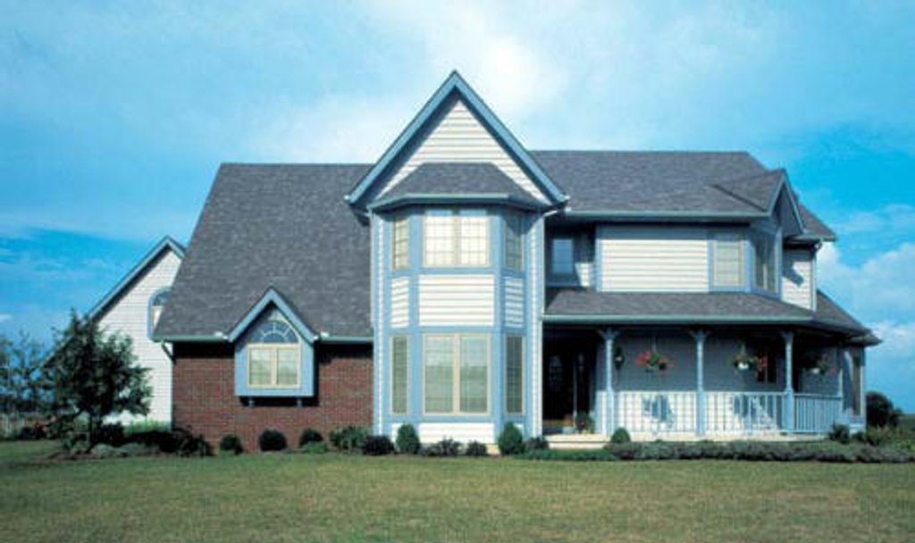 Exterior - Front Elevation 2 for Traditional House Plan #312-233 - 4 bed, 3.5 bath