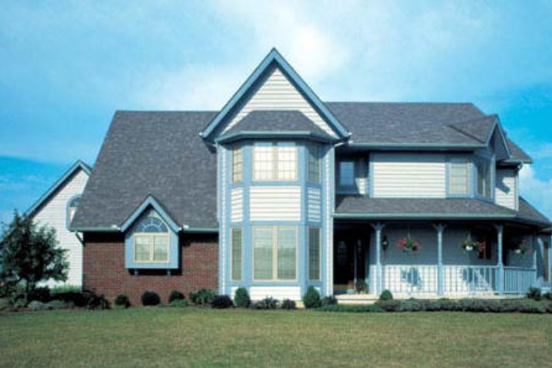 Exterior - Front Elevation 2 for Traditional House Plan #312-233 - 4 bed, 3.5 bath