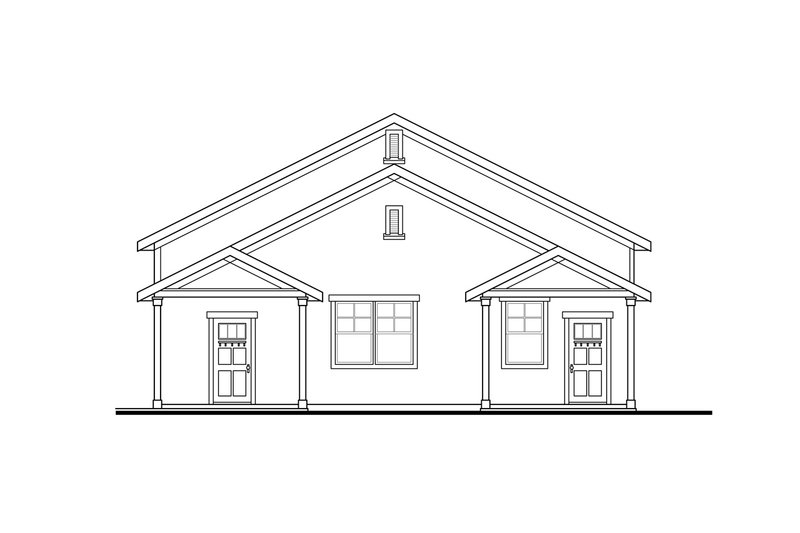 House Plan Design - Exterior - Other Elevation 1 for Mediterranean House Plan #124-1177, 0 bath