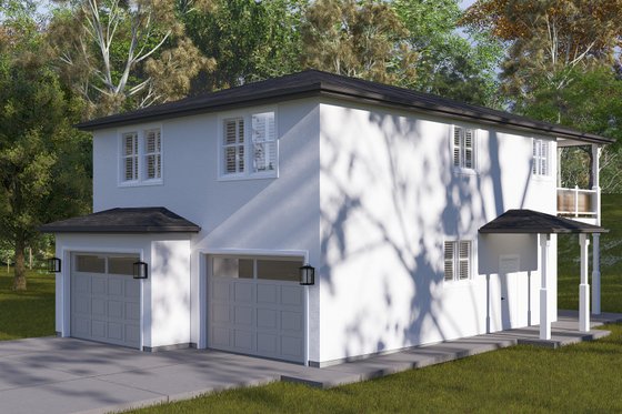 Exterior - Front Elevation 3 for Craftsman House Plan #1060-327 - 2 bed, 2 bath