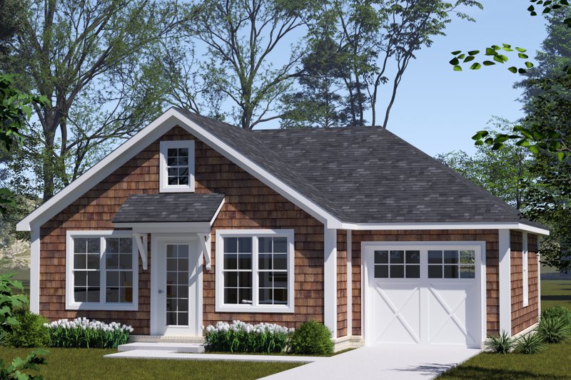 House Blueprint - Cottage Exterior - Front Elevation Plan #513-2346