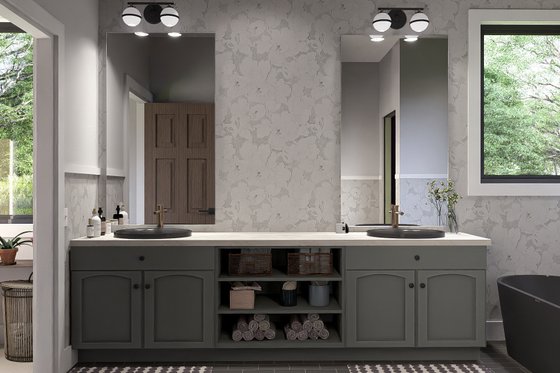 Interior - Master Bathroom 1 for Farmhouse House Plan #455-211 - 3 bed, 3 bath