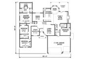 Traditional Style House Plan - 4 Beds 3 Baths 2452 Sq/Ft Plan #65-229 