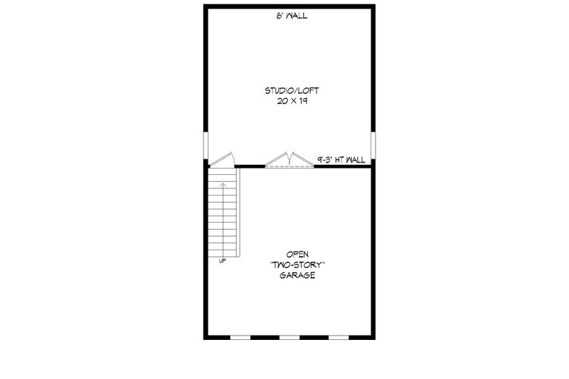 Home Plan - Floor Plan - Upper Floor for Contemporary House Plan #932-251, 0 bath
