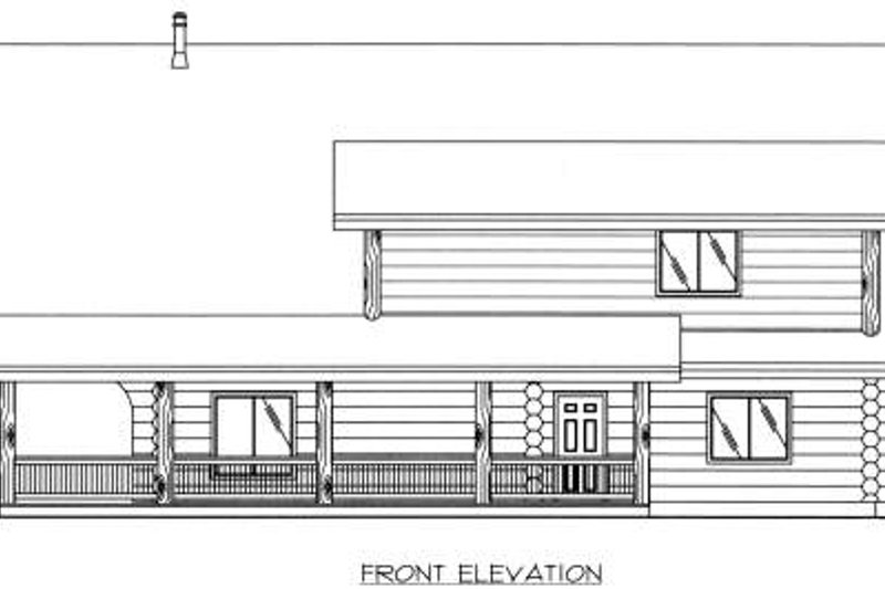 Dream House Plan - Exterior - Other Elevation for Log House Plan #117-553 - 3 bed, 3.5 bath