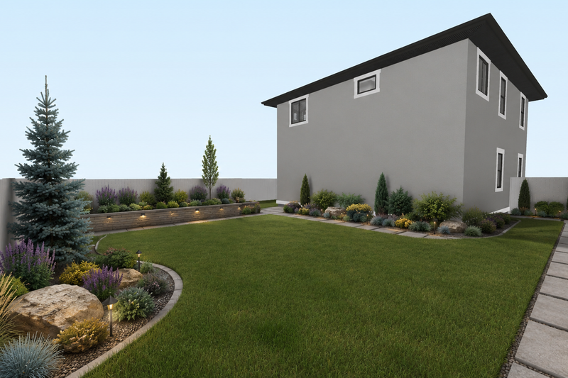 Architectural House Design - Exterior - Rear Elevation 1 for Mediterranean House Plan #1060-494 - 1 bed, 2 bath