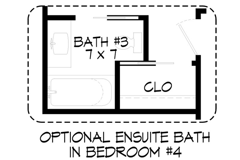House Design - Floor Plan - Upper Floor 2 for Contemporary House Plan #932-1375 - 5 bed, 3.5 bath
