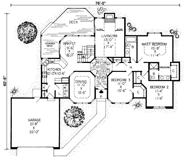 European Floor Plan - Main Floor Plan #312-354