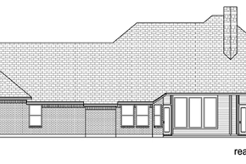 Dream House Plan - Exterior - Rear Elevation for European House Plan #84-522 - 4 bed, 3 bath