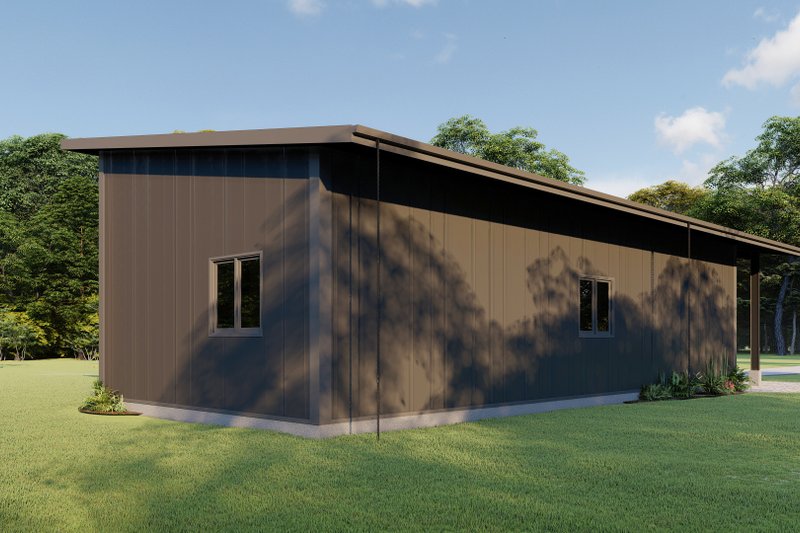 Dream House Plan - Exterior - Other Elevation 1 for Contemporary House Plan #1092-12 - 1 bed, 1 bath