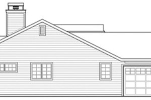 Exterior - Other Elevation for Ranch House Plan #124-818 - 4 bed, 2.5 bath