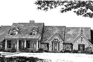 Country Exterior - Front Elevation Plan #310-166