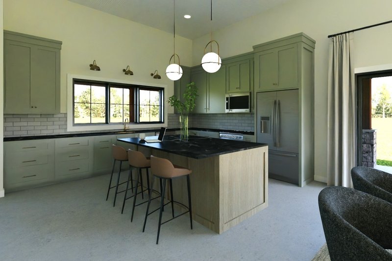 Architectural House Design - Interior - Kitchen for Ranch House Plan #1064-407 - 2 bed, 2 bath