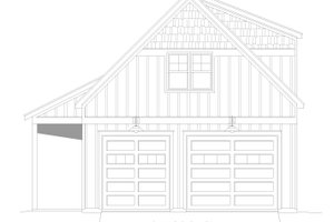 Exterior - Front Elevation 3 for Traditional House Plan #932-963 - 1 bed, 1 bath