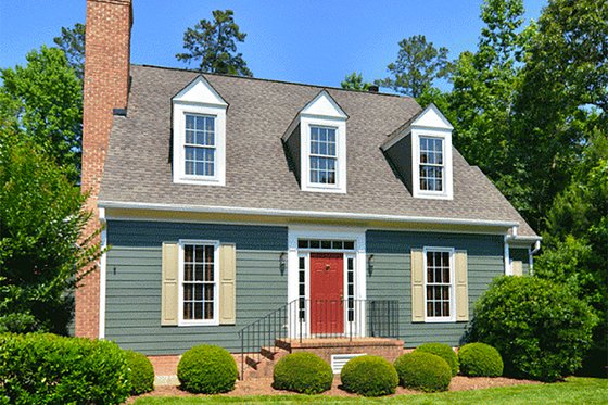 Exterior - Front Elevation 4 for Colonial House Plan #137-204 - 3 bed, 3 bath