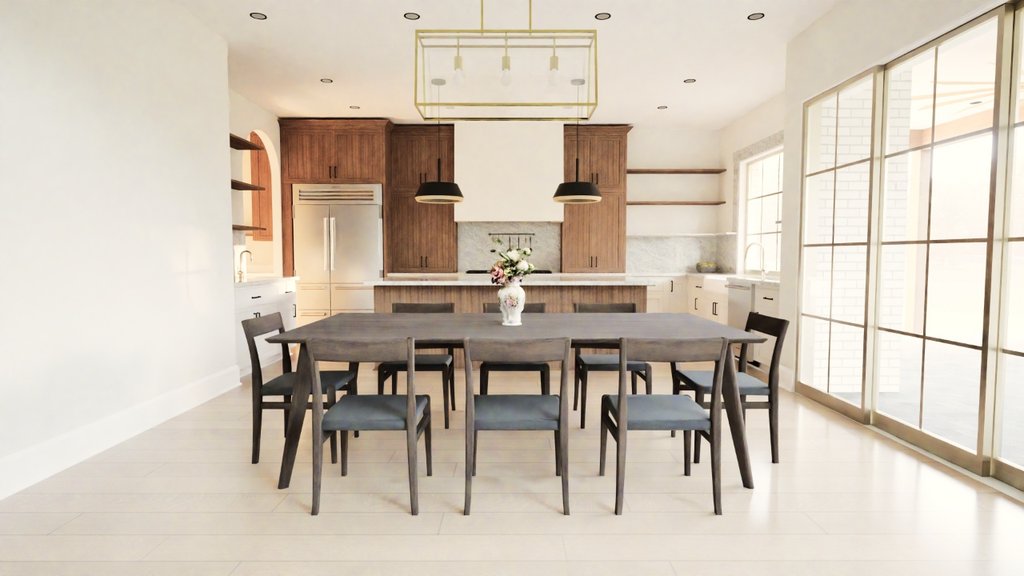 Interior - Dining Room for Modern House Plan #1116-54 - 4 bed, 4.5 bath