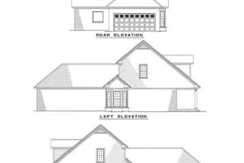 Dream House Plan - Exterior - Rear Elevation for Traditional House Plan #17-216 - 3 bed, 2 bath