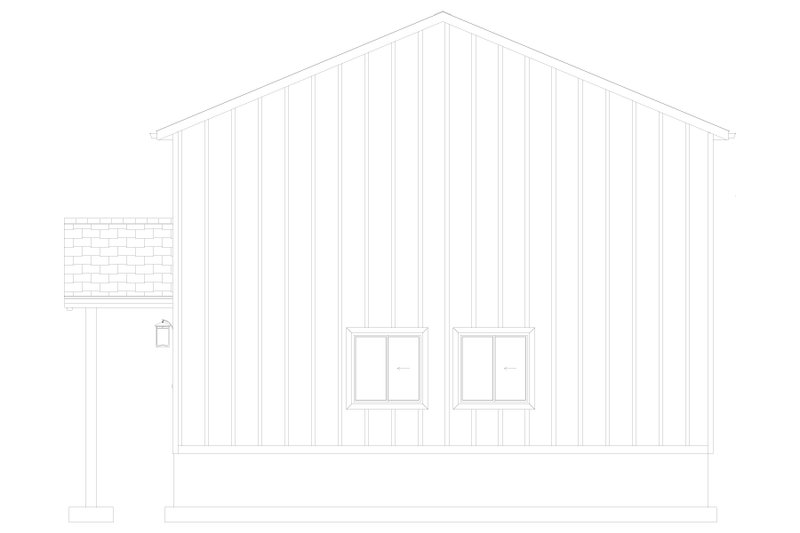 House Plan Design - Exterior - Other Elevation for Barndominium House Plan #1060-186 - 2 bed, 1 bath