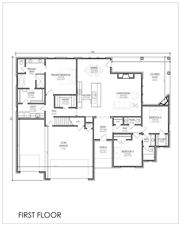 Farmhouse Floor Plan - Main Floor Plan #1119-2