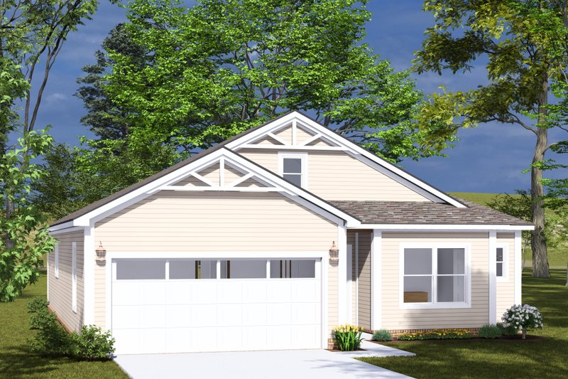 Home Plan - Exterior - Other Elevation 1 for Cottage House Plan #513-2312 - 3 bed, 2 bath