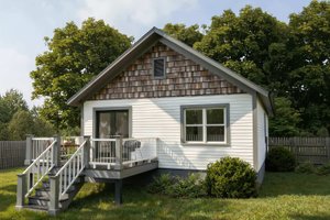 Exterior - Other Elevation for Cottage House Plan #79-130 - 3 bed, 2 bath