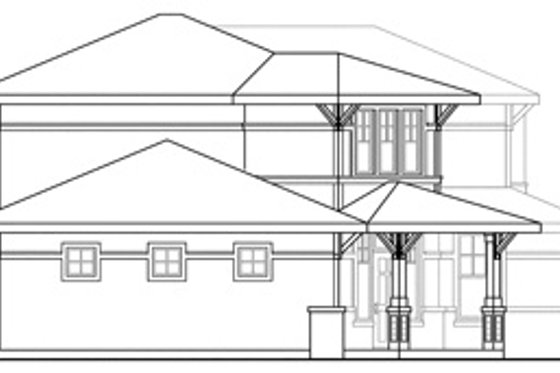 Exterior - Other Elevation for Traditional House Plan #124-465 - 3 bed, 3 bath