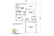 Ranch Style House Plan - 2 Beds 2 Baths 970 Sq/Ft Plan #116-151 