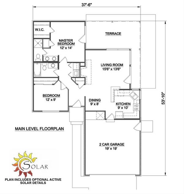 Ranch Floor Plan - Main Floor Plan #116-151