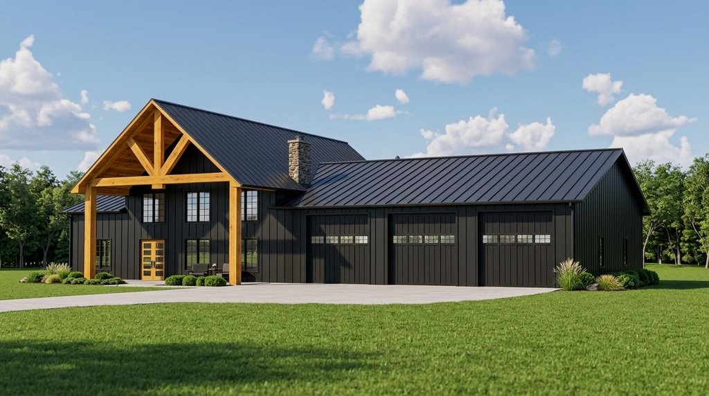 Exterior - Front Elevation 2 for Country House Plan #1064-244 - 3 bed, 2.5 bath