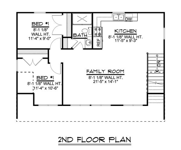 Home Plan - Craftsman Floor Plan - Upper Floor Plan #1064-91