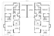 Southern Style House Plan - 3 Beds 2.5 Baths 1687 Sq/Ft Plan #17-2265 Floor 