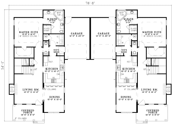 House Design - Southern Floor Plan - Main Floor Plan #17-2265